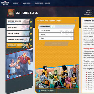 Marvel Multiverse: Sheet Walkthrough